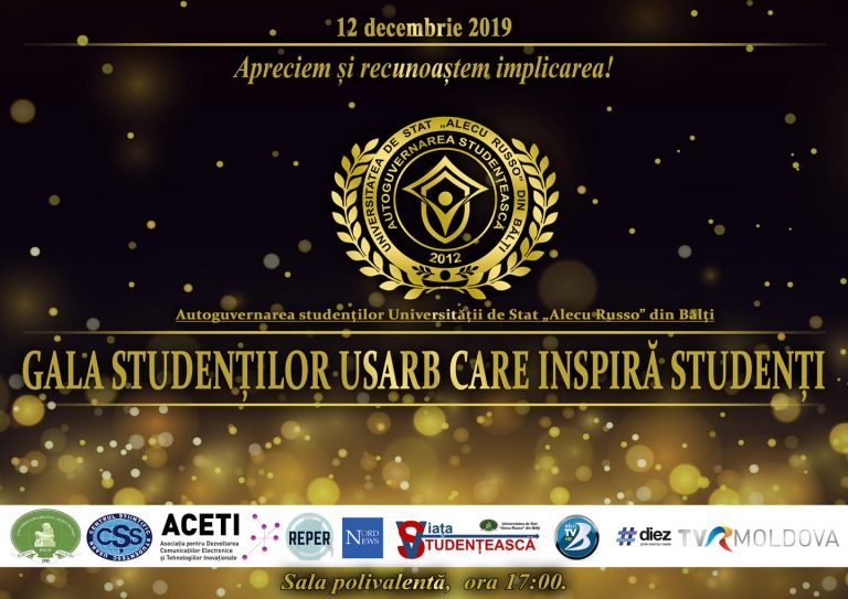 ,,Gala studenților USARB care inspiră studenți „